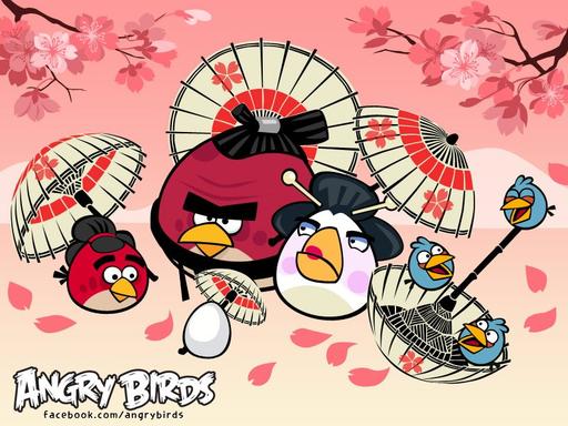 Angry Birds - ✿✿✿Angry Birds и Любование Сакурой+возможность поиграть в Cherry Blossom на японском сайте!!!✿✿✿